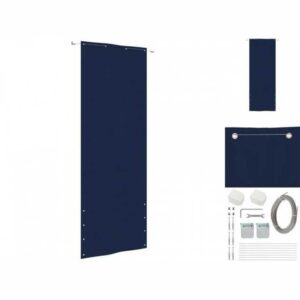 vidaXL Seitenmarkise Balkon-Sichtschutz Blau 80x240 cm Oxford-Gewebe