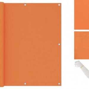 vidaXL Seitenmarkise Balkon-Sichtschutz Orange 120x500 cm Oxford-Gewebe