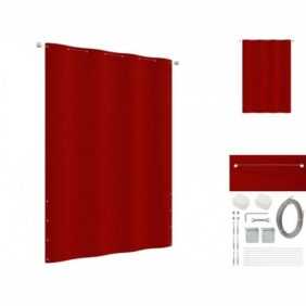 vidaXL Seitenmarkise Balkon-Sichtschutz Rot 160x240 cm Oxford-Gewebe