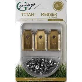 30x titan Ersatz Messer Klingen kompatibel für kompatibel für Husqvarna ® Automower ® ® / Gardena Mähroboter 0,75mm