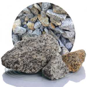 Granit Gabionensteine gelb-grau 60-120 mm