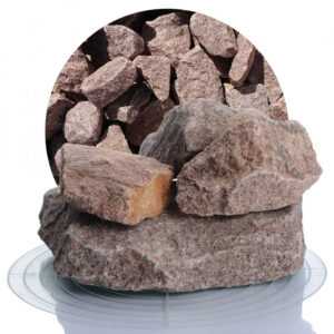 Granit Ziersplitt rot 60-180 mm