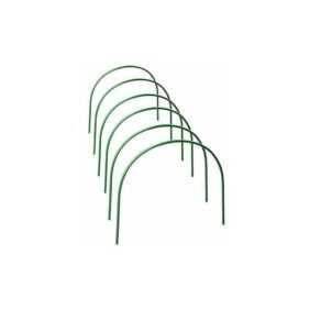 Amirror Smart Ug - 6er-Pack Pflanzenschutzpfähle, Stützrahmen aus Stoff, Gewächshaus, Pflanzenwachstumstunnel, Gartenpfähle - 120 cm langer Stahl