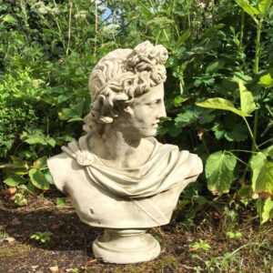 Apollo Figur Garten Steinfiguren antik Skulpturen Park - Geschenke Bogensport