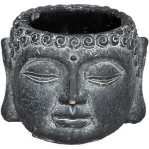 Atmosphera - Blumentopf Buddha, ø 11,5 cm, h: 9 cm, Zement
