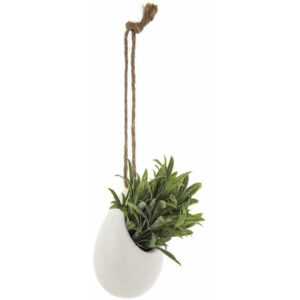 Atmosphera - Kunstpflanze im Dekotopf, hängend an einer Schnur, 13 cm