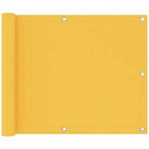 Balkon-Sichtschutz Gelb 75x500 cm Oxford-Gewebe - Hommoo