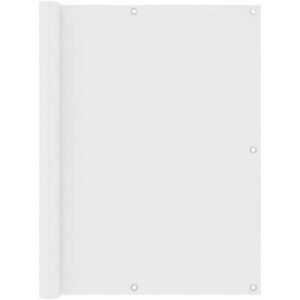 Balkon-Sichtschutz Weiß 120x300 cm Oxford-Gewebe - Hommoo
