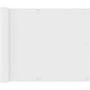 Balkon-Sichtschutz Weiß 75x300 cm Oxford-Gewebe FF134888DE