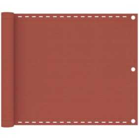 Balkon-Sichtschutz,Balkonverkleidung,Windschutz Terracotta-Rot 75x300 cm hdpe FUCIA16568 Maisonchic