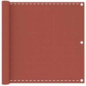 Balkon-Sichtschutz,Balkonverkleidung,Windschutz Terracotta-Rot 90x500 cm hdpe FUCIA50799 Maisonchic
