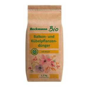 Beckmann PROVITA Bio-Dünger Blumendünger Bio Balkon- und Kübelpflanzendünger mit NEEM 1,5 kg Papierbeutel