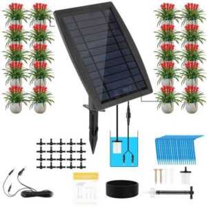 Bettizia Bewässerungssystem Solar Bewässerungssystem mit 12 Timer-Modi 20m Schlauch für Garten
