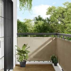 Bonnevie - Balkon-Sichtschutz Beige 90x800 cm 100 % Polyester-Oxford vidaXL31061