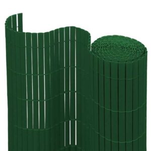 Clanmacy Balkonsichtschutz PVC Sichtschutzmatte Sichtschutzzaun Gartenzaun für Balkon Terrasse Garten (Grün)
