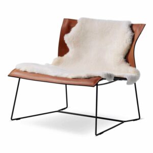 Cuoio Lounge Sessel, Accessoires mit schaffell