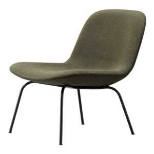 Eyes Lounge Chair Stoff-Sessel, Bezug stoff remix3 - 196 black, Gestell eiche geräuchert gebeizt