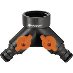 GARDENA 00940-20 Kunststoff 2-Wege-Verteiler Steckkupplung, 30,3 mm (1) IG mit Regulierventil