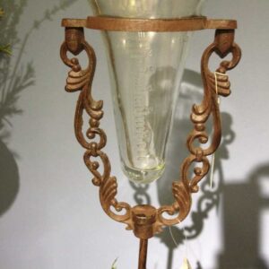 Glas-Regenmesser, originelle Dekoration Niederschlagsmesser als Beetstecker
