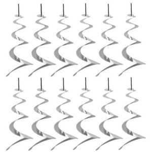 HAC24 Vogelabwehr-Windspiel Windspirale Vogelabwehr Vogelschreck Taubenabwehr, (12-St), Reflektierend, Für Garten Balkon