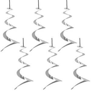 HAC24 Vogelabwehr-Windspiel Windspirale Vogelabwehr Vogelschreck Taubenabwehr, (6-St), Reflektierend, Für Garten Balkon