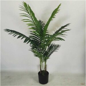 Haloyo - Künstliche Palme mit Topf,110cm Kunstbaum Kunstpflanze Kunstbaum Indoor & Outdoor