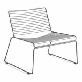 Hee Lounge Sessel, Farbe asphalt-grau pulverbeschichtet