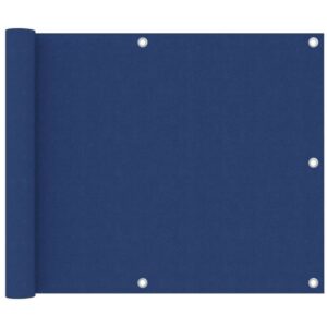 Hommoo - Balkon-Sichtschutz Blau 75x400 cm Oxford-Gewebe