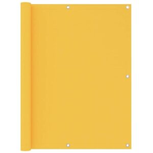 Hommoo - Balkon-Sichtschutz Gelb 120x600 cm Oxford-Gewebe