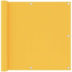 Hommoo Balkon-Sichtschutz Gelb 90x500 cm Oxford-Gewebe
