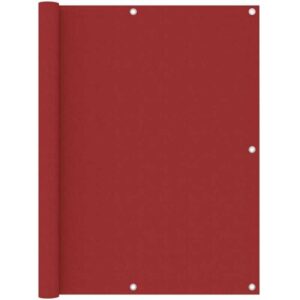 Hommoo - Balkon-Sichtschutz Rot 120x300 cm Oxford-Gewebe
