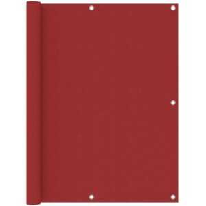 Hommoo - Balkon-Sichtschutz Rot 120x500 cm Oxford-Gewebe