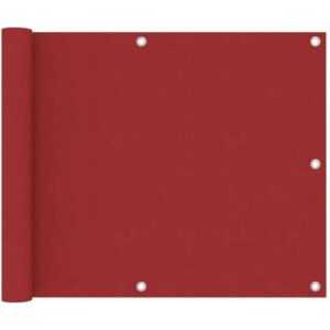 Hommoo - Balkon-Sichtschutz Rot 75x500 cm Oxford-Gewebe