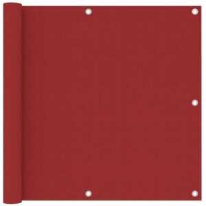 Hommoo - Balkon-Sichtschutz Rot 90x400 cm Oxford-Gewebe