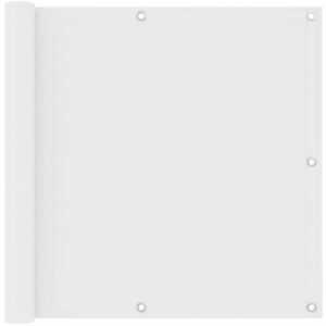 Hommoo - Balkon-Sichtschutz Weiß 90x600 cm Oxford-Gewebe