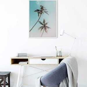 Komar Poster "Miami Palms", Pflanzen-Blätter, (1 St.), Kinderzimmer, Schlafzimmer, Wohnzimmer
