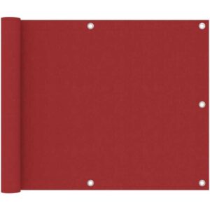 Longziming - Balkon-Sichtschutz Rot 75x500 cm Oxford-Gewebe