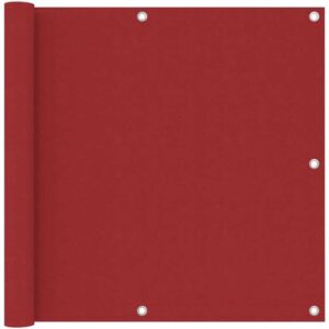 Longziming - Balkon-Sichtschutz Rot 90x500 cm Oxford-Gewebe
