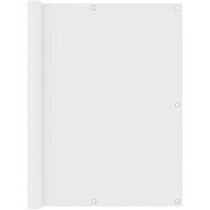 Longziming - Balkon-Sichtschutz Weiß 120x300 cm Oxford-Gewebe