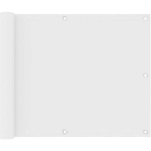 Longziming - Balkon-Sichtschutz Weiß 75x300 cm Oxford-Gewebe