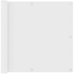 Longziming - Balkon-Sichtschutz Weiß 90x300 cm Oxford-Gewebe