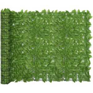 Longziming - Balkon-Sichtschutz mit Grünen Blättern 500x150 cm
