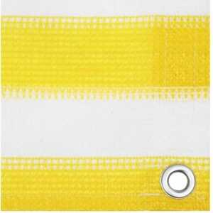 Maison Exclusive - Balkon-Sichtschutz Gelb und Weiß 90x300 cm hdpe - Mehrfarbig