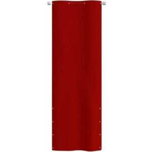 Maison Exclusive - Balkon-Sichtschutz Rot 80x240 cm Oxford-Gewebe - Rot