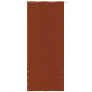 Maison Exclusive - Balkon-Sichtschutz Terrakottarot 100x240 cm Oxford-Gewebe - Braun