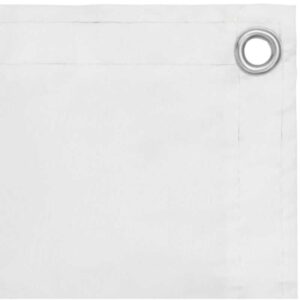 Maison Exclusive - Balkon-Sichtschutz Weiß 120x300 cm Oxford-Gewebe - Weiß