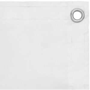 Maison Exclusive - Balkon-Sichtschutz Weiß 75x400 cm Oxford-Gewebe - Weiß