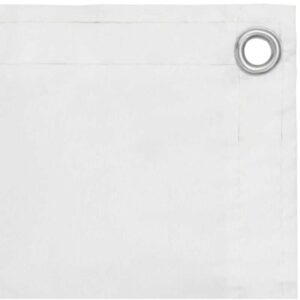 Maison Exclusive - Balkon-Sichtschutz Weiß 90x300 cm Oxford-Gewebe - Weiß