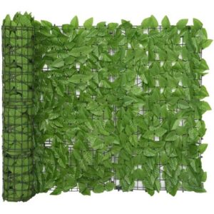 Maisonchic - Balkon-Sichtschutz Sonnenschutz für Garten Balkon Terrasse mit Grünen Blättern 300x100 cm DE23441 - Grün