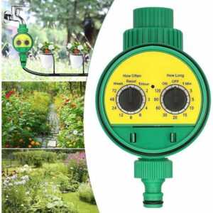Minkurow - Automatische Bewässerungsuhr, lcd Sprinklerschlauch Wasserhahn Bewässerungsuhr Bewässerungssystem Controller für Rasen Garten Gewächshaus